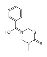 (pyridine-3-carbonylamino)methyl N,N-dimethylcarbamodithioate结构式