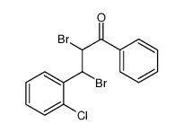 2,3-dibromo-3-(2-chlorophenyl)-1-phenylpropan-1-one Structure