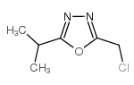2-(chloromethyl)-5-isopropyl-1,3,4-oxadiazole structure