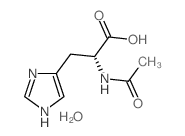 N-乙酰基-L-组氨酸一水合物结构式