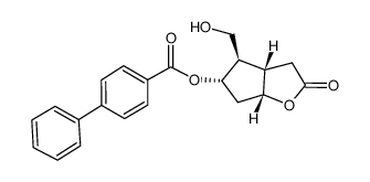 (+)-corey lactone, 4-phenylbenzoate alcohol Structure