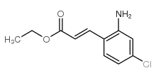 3-(4-氯-2-氨基苯基)丙烯酸乙基酯结构式