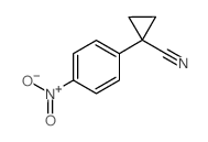 1-(4-硝基苯基)环丙烷甲腈结构式
