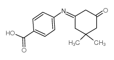4-[(3,3-dimethyl-5-oxocyclohexylidene)amino]benzoic acid Structure