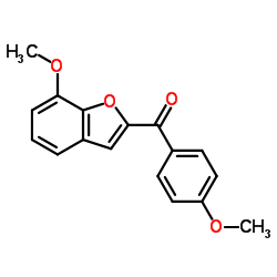 (7-Methoxy-1-benzofuran-2-yl)(4-methoxyphenyl)methanone结构式