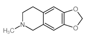1,3-Dioxolo[4,5-g]isoquinoline, 5,6,7, 8-tetrahydro-6-methyl- Structure