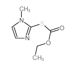Carbonothioic acid,O-ethyl S-(1-methyl-1H-imidazol-2-yl) ester Structure