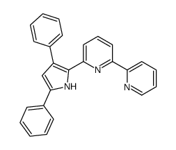2-(3,5-diphenyl-1H-pyrrol-2-yl)-6-pyridin-2-ylpyridine结构式