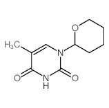 5-methyl-1-(oxan-2-yl)pyrimidine-2,4-dione结构式