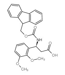 Fmoc-(S)-3-氨基-3-(2,3-二甲氧基苯基)丙酸结构式