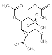 a-D-Mannopyranoside, methyl,tetraacetate (9CI) Structure