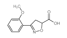 3-(2-methoxyphenyl)-4,5-dihydroisoxazole-5-carboxylic acid(SALTDATA: FREE) Structure