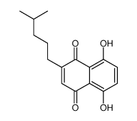 5,8-dihydroxy-2-(4-methylpentyl)naphthalene-1,4-dione Structure
