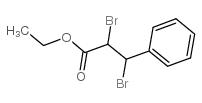 Benzenepropanoic acid, a,b-dibromo-, ethyl ester structure