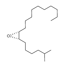 [2R,3S,(-)]-2-Decyl-3-(5-methylhexyl)oxirane Structure