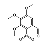 3,4,5-trimethoxy-2-nitrobenzaldehyde Structure