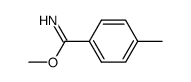 p-toluimidic acid methyl ester Structure