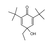 4-ethyl-2,6-di-tert-butyl-4-hydroxy-2,5-cyclohexadienone结构式