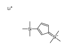 lithium,trimethyl-(3-trimethylsilylcyclopenta-1,4-dien-1-yl)silane Structure