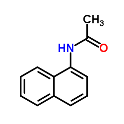 N-乙酰-1-萘胺结构式