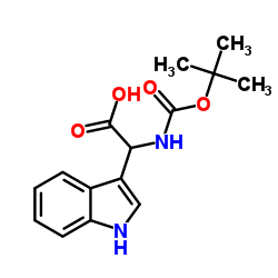 N-BOC-(3-INDOLE)GLYCINE结构式