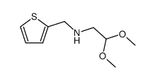 (2,2-dimethoxy-ethyl)-thiophen-2-ylmethylamine结构式