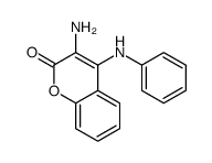 3-amino-4-anilinochromen-2-one Structure