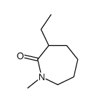 3-乙基六氢-1-甲基-2H-氮杂卓-2-酮结构式
