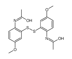 N-[2-[(2-acetamido-5-methoxyphenyl)disulfanyl]-4-methoxyphenyl]acetamide Structure