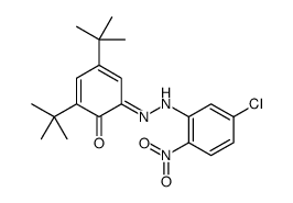 2,4-ditert-butyl-6-[(5-chloro-2-nitrophenyl)hydrazinylidene]cyclohexa-2,4-dien-1-one Structure