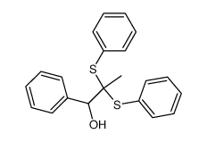2,2-bis(phenylthio)-1-phenylpropan-1-ol Structure