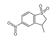 3-methyl-5-nitro-2,3-dihydro-1-benzothiophene 1,1-dioxide结构式