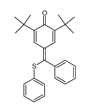 2,6-Di-tert-butyl-4-(phenyl-phenylsulfanyl-methylene)-cyclohexa-2,5-dienone Structure