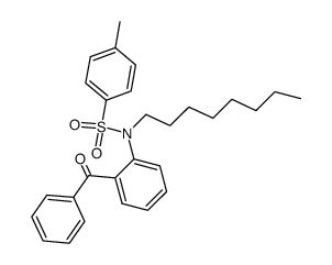 N-(2-benzoylphenyl)-4-methyl-N-octylbenzenesulfonamide Structure