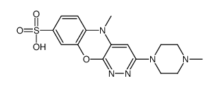 5-methyl-3-(4-methylpiperazin-1-yl)pyridazino[3,4-b][1,4]benzoxazine-8-sulfonic acid Structure