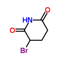 3-溴哌啶-2,6-二酮结构式
