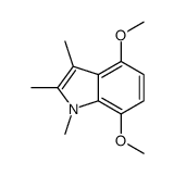 4,7-dimethoxy-1,2,3-trimethylindole Structure