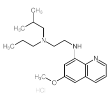 N-(6-methoxyquinolin-8-yl)-N-(2-methylpropyl)-N-propyl-ethane-1,2-diamine结构式