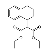 (1,2,3,4-tetrahydro-[1]naphthyl)-malonic acid diethyl ester结构式