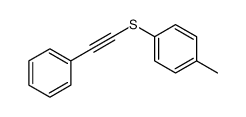 1-methyl-4-(2-phenylethynylsulfanyl)benzene结构式