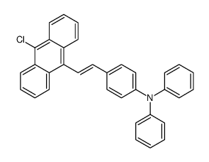 4-[2-(10-chloroanthracen-9-yl)ethenyl]-N,N-diphenylaniline Structure