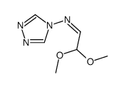 2,2-dimethoxy-N-(1,2,4-triazol-4-yl)ethanimine Structure