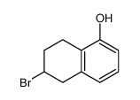 6-bromo-5,6,7,8-tetrahydronaphthalen-1-ol结构式
