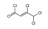3,4,4-trichlorobut-2-enoyl chloride Structure