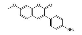 3-(4-Amino-phenyl)-7-methoxy-chromen-2-one Structure