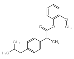 2-甲氧基-2-(4-异丁基苯基)丙酸苯酯结构式