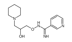 N'-(2-hydroxy-3-piperidin-1-ylpropoxy)pyridine-3-carboximidamide结构式