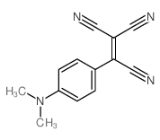 2-(4-dimethylaminophenyl)-ethene-1,1,2-tricarbonitrile结构式