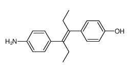 4'-amino-α.α'-diethyl-trans-stilbenol-(4)结构式