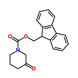 (9H-FLUOREN-9-YL)METHYL-3-OXOPIPERIDINE-1-CARBOXYLATE Structure